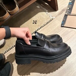 Geox Iridea Black Leather Loafers